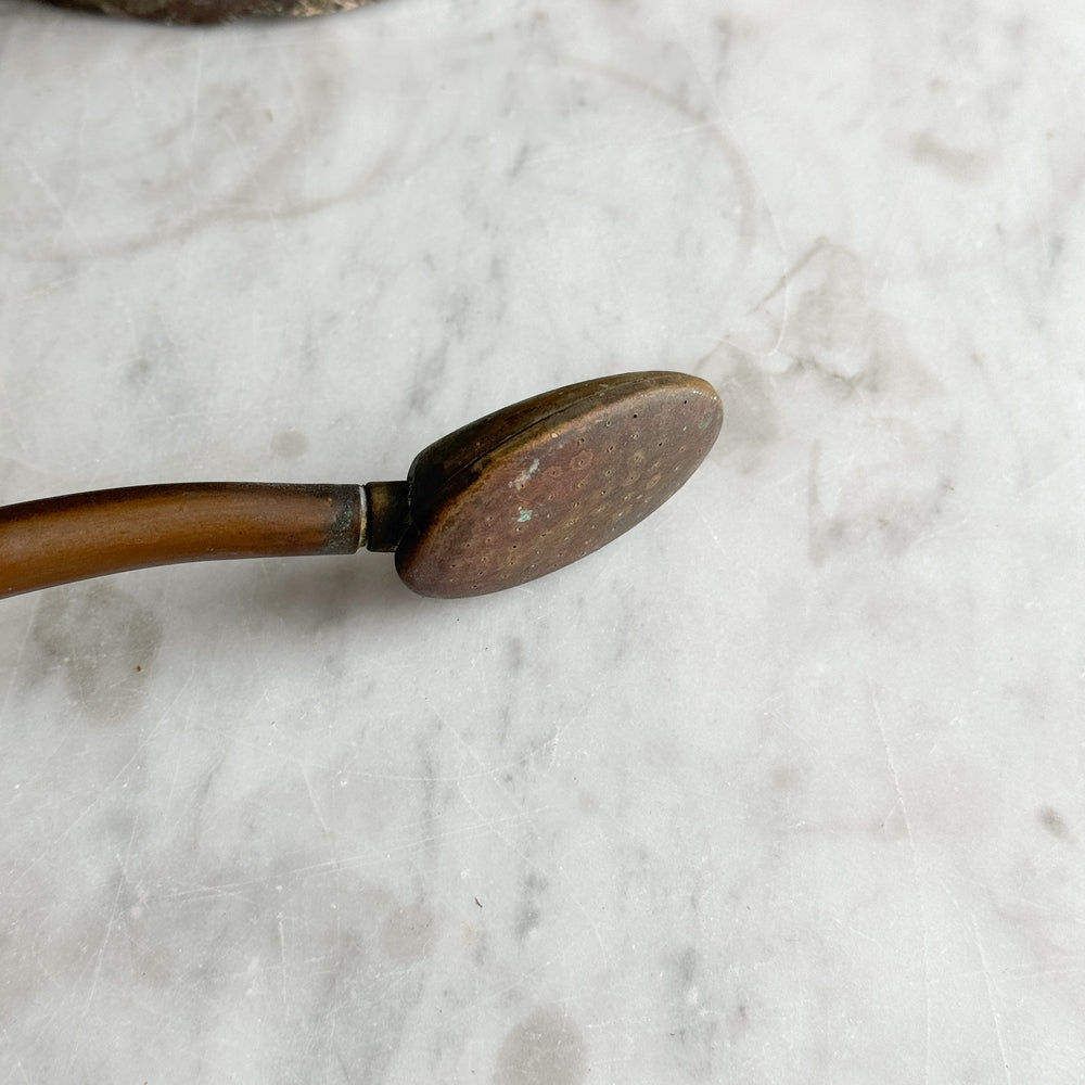 Vintage copper English watering can.