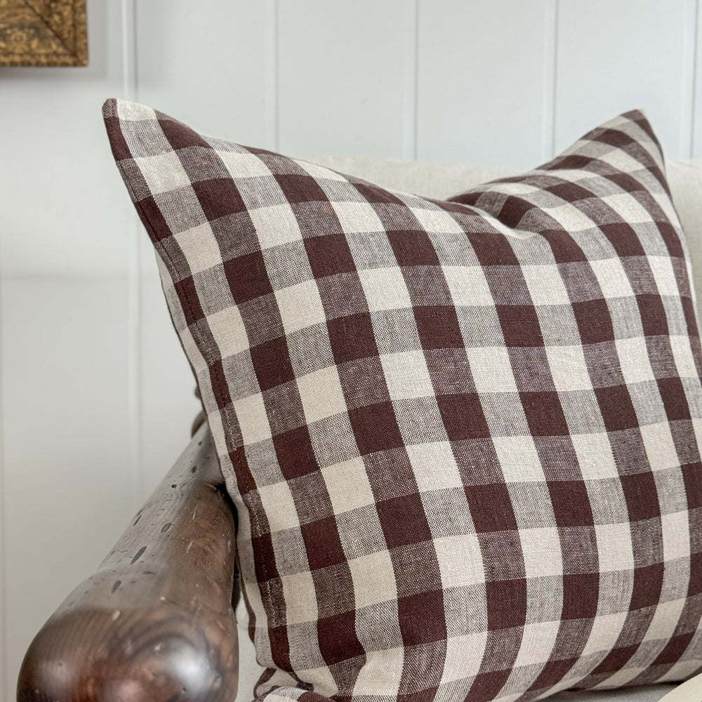 Leigh Gingham Pillow Cover- Multiple Sizes.
