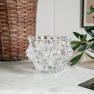 Vintage Mikasa tealight crystal holder