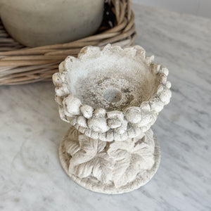 Concrete Floral Candle holder