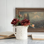Vintage Ceramic Pitcher with Grape Design