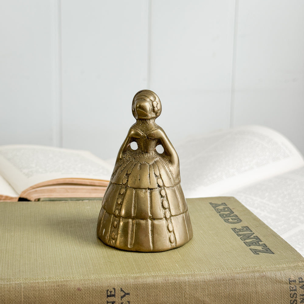 Vintage brass lady bell