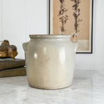 Antique Cream Confit Pot VI - FRANCE