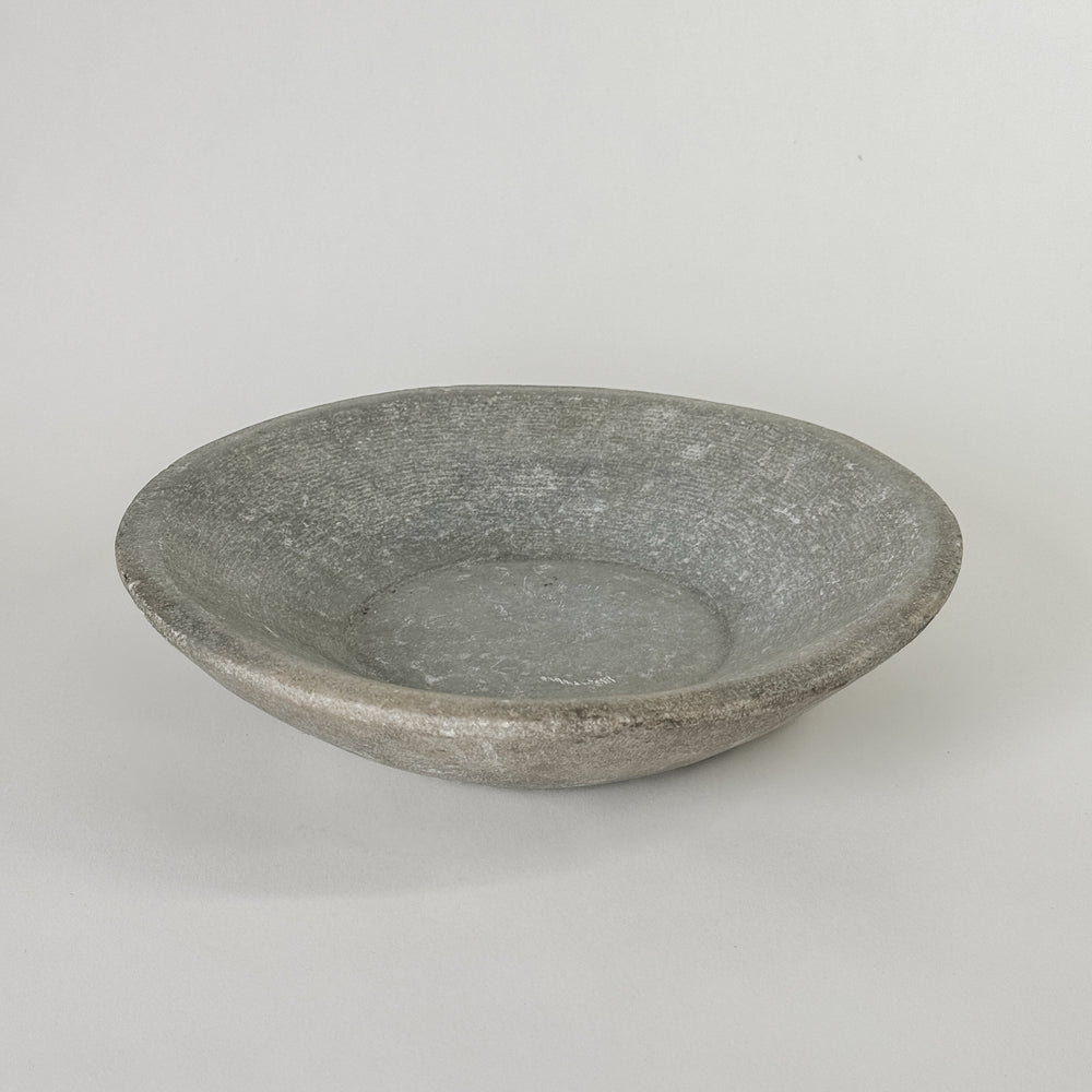 Vintage Round Marble Bowl III