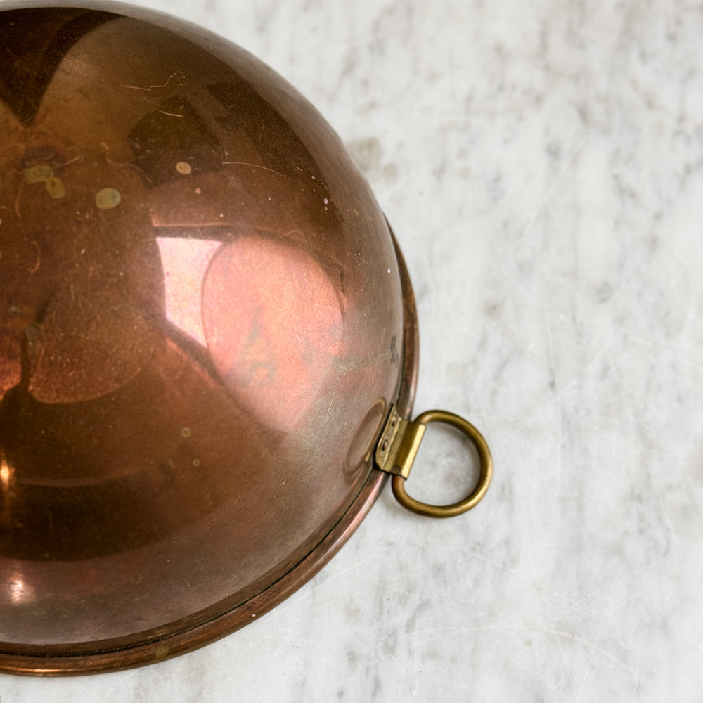 Vintage copper wall hanging bowl.