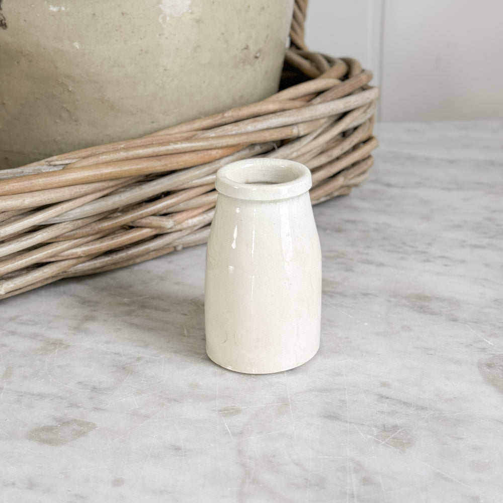 Vintage Stoneware Creme Fresh Crock