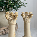 Vintage Italian Alabaster Column Taper holder