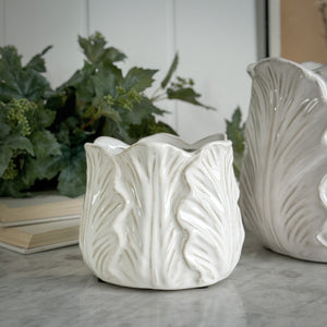 White Cabbage Leaf Pot.