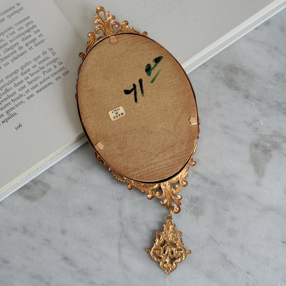 Vintage Oval Gold Framed Lady