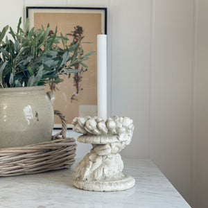 Concrete Floral Candle holder