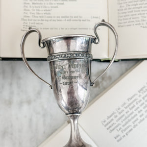Vintage 1937 Bennett silverplate trophy