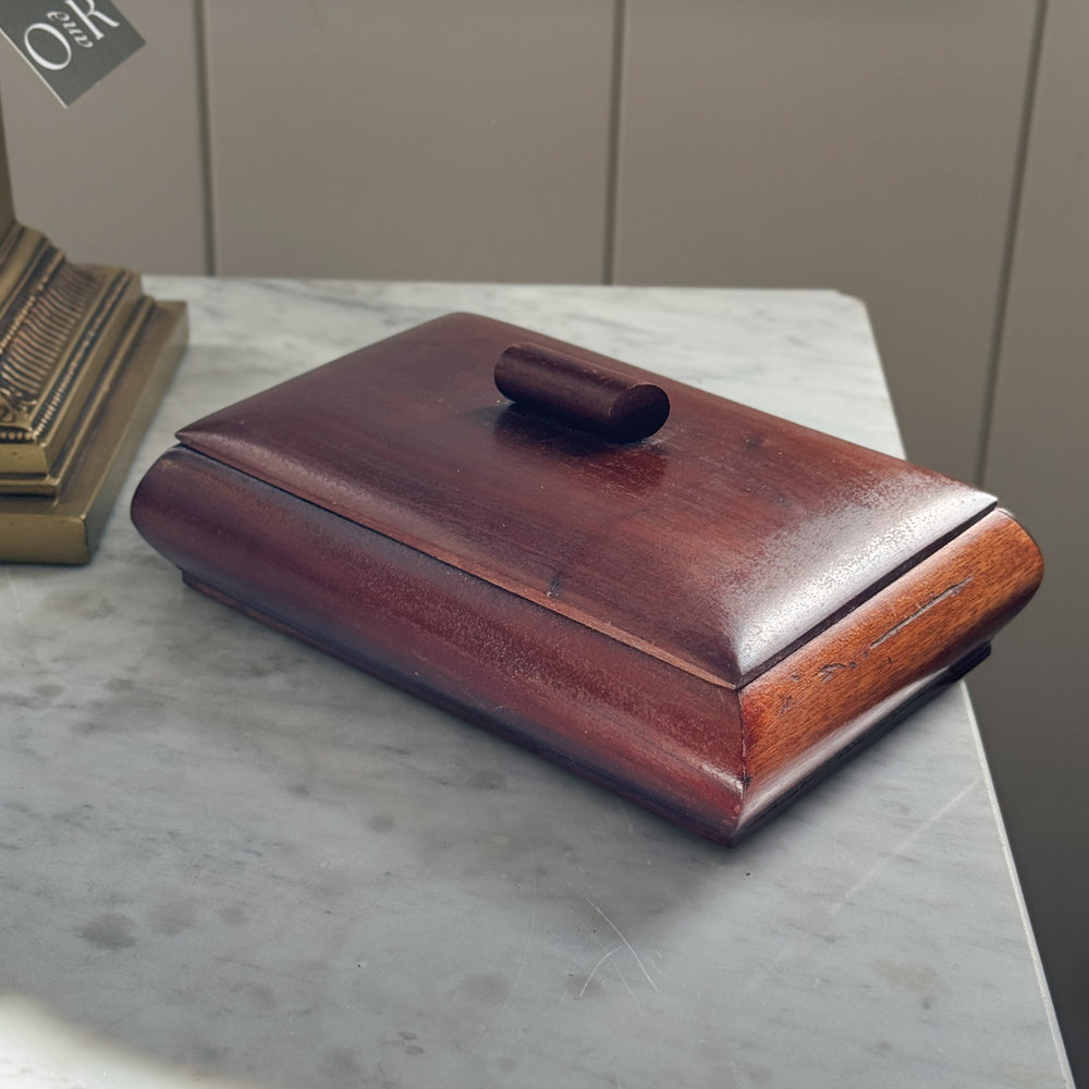 Vintage Wooden Box with Lid
