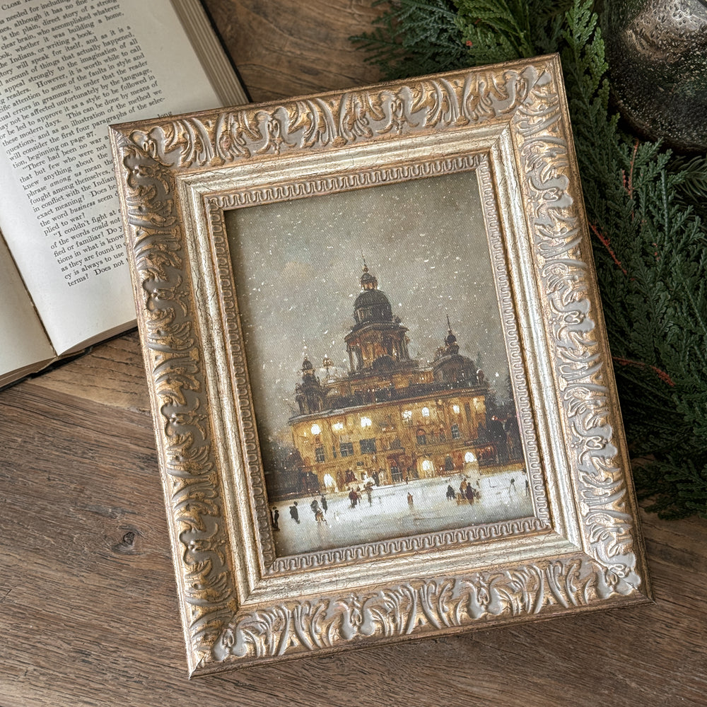 Antiqued Skating Framed Print | 10 x 12.