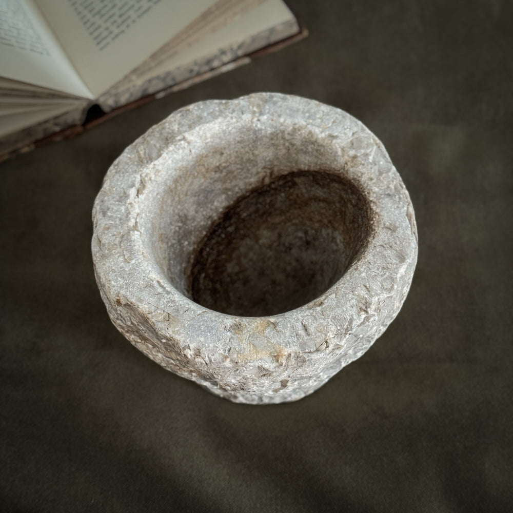 Vintage Carved Stone Bowl VI.
