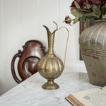 Vintage Brass Embossed Pitcher
