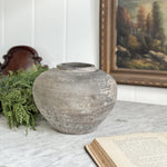 Vintage black pottery vase I