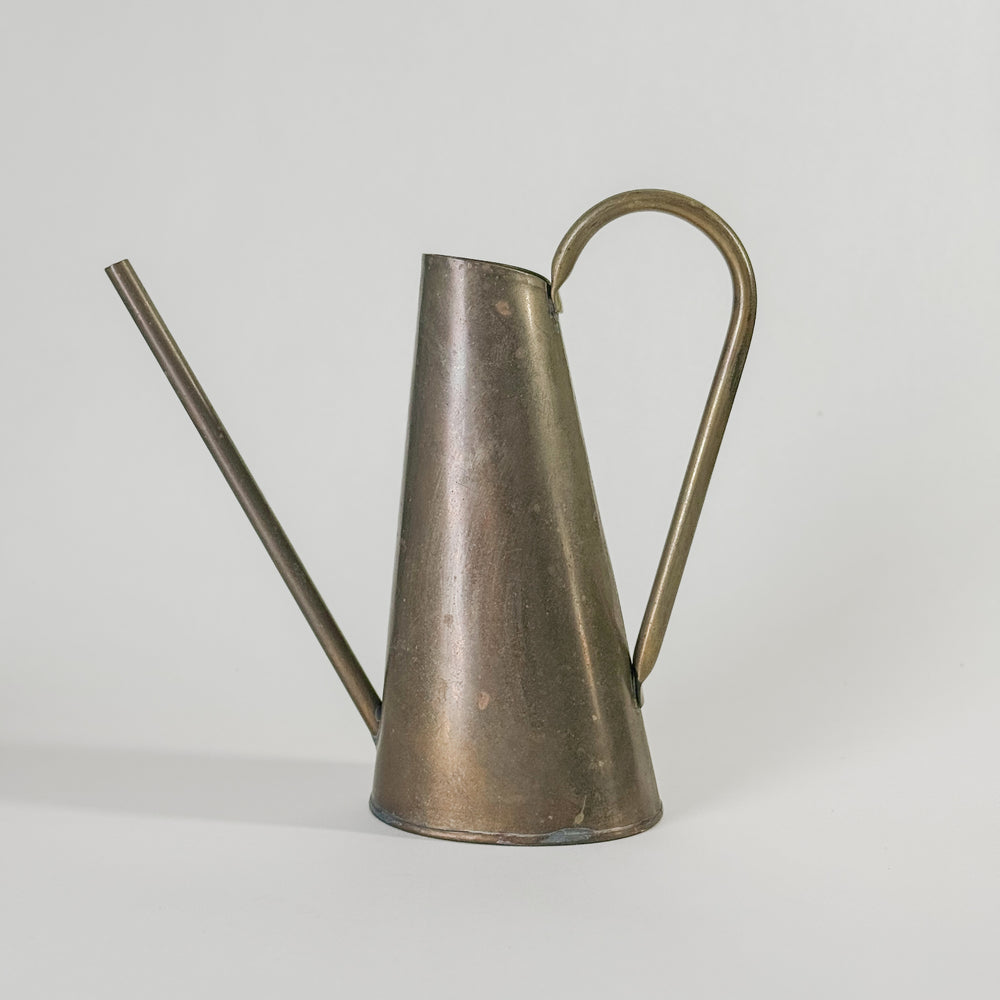 Vintage Brass Slim Watering Can