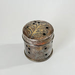 Vintage silverplate incense box.