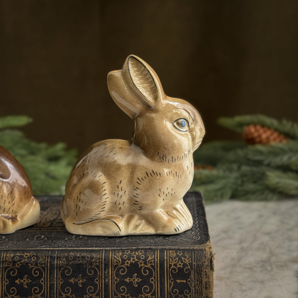 Vintage Polish Ceramic Bunnies.