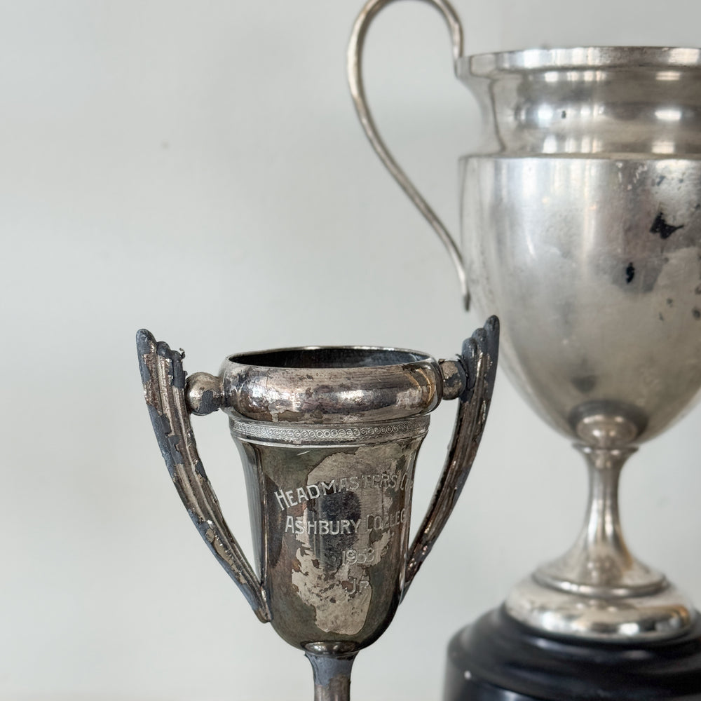 Vintage Silver Trophy Pair