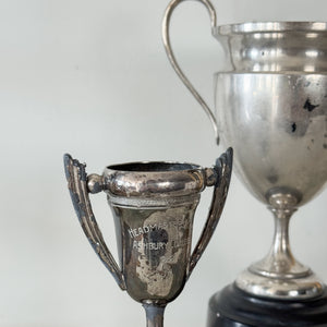 Vintage Silver Trophy Pair