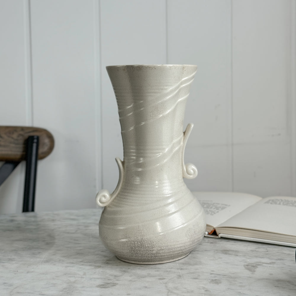 Vintage English Cream Spode Velamour Vase