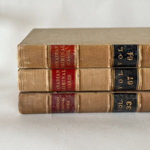 Vintage set of 3 law books.