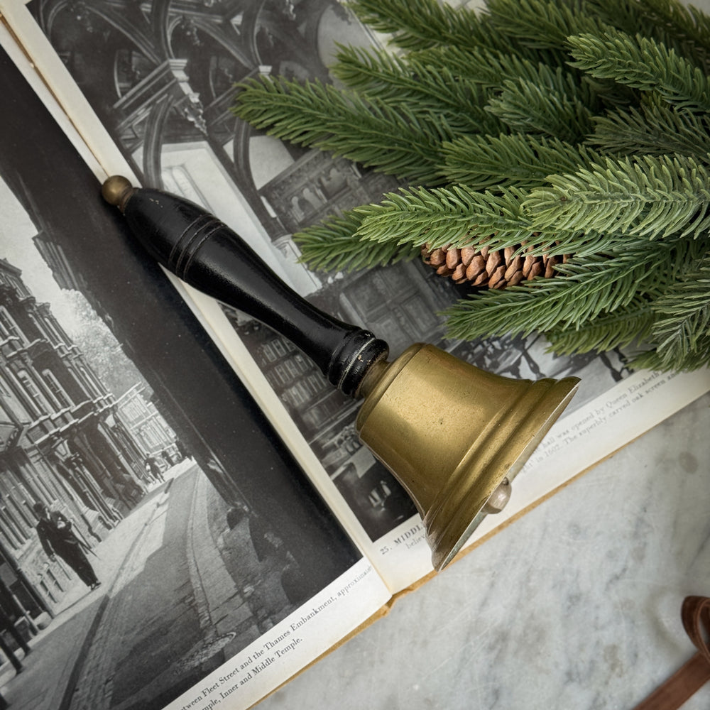 Vintage brass handled bell.