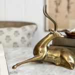 Vintage Brass Antelope