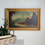 Vintage Landscape Oil Print.