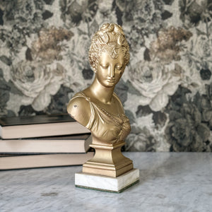 Vintage Golden Lady Statue