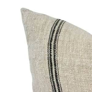 Trent Charcoal 20" Grainsack Pillow Cover