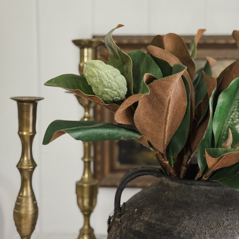 Large Magnolia Faux Stem with Bud.