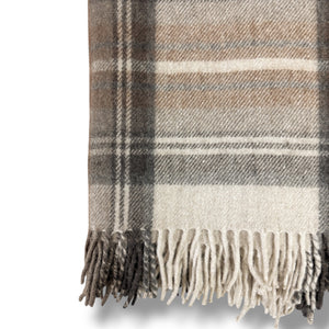 Stewart Wool Tartan Blanket.