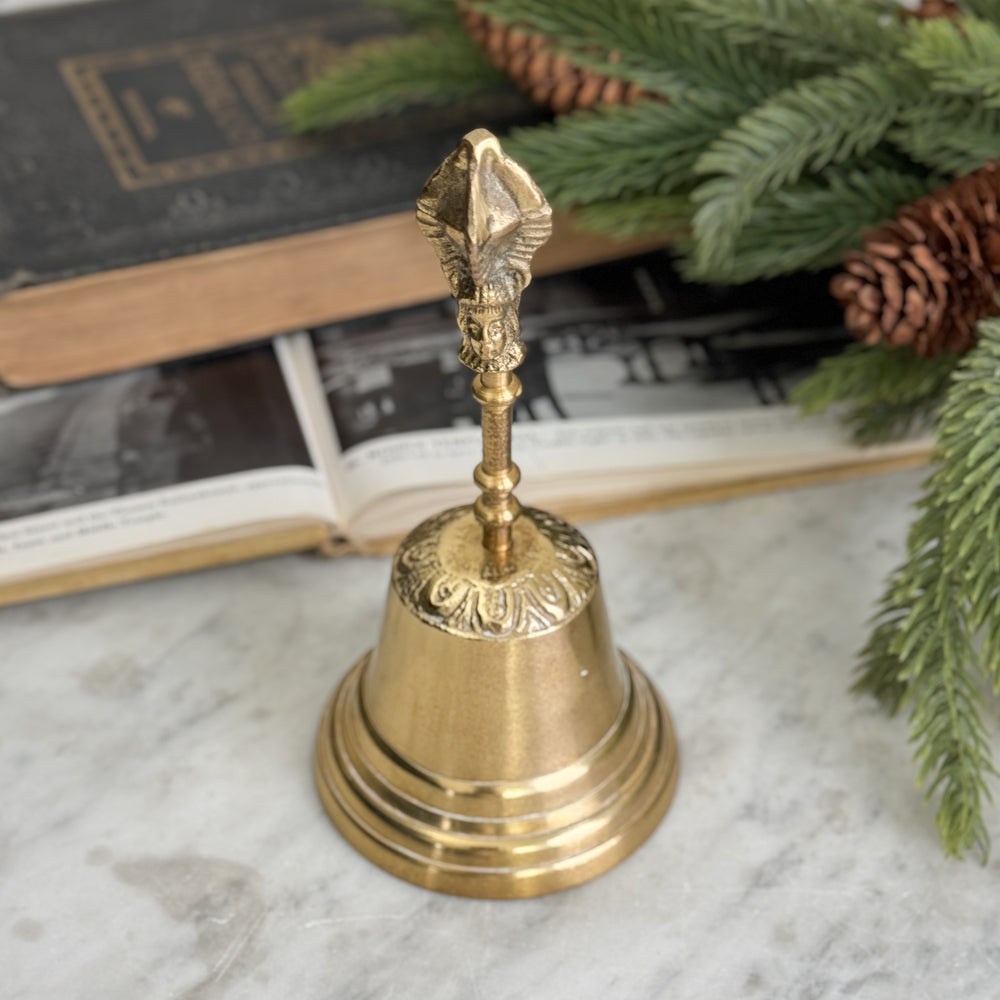 Vintage Brass Crown Bell