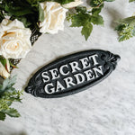 Secret Garden Sign.