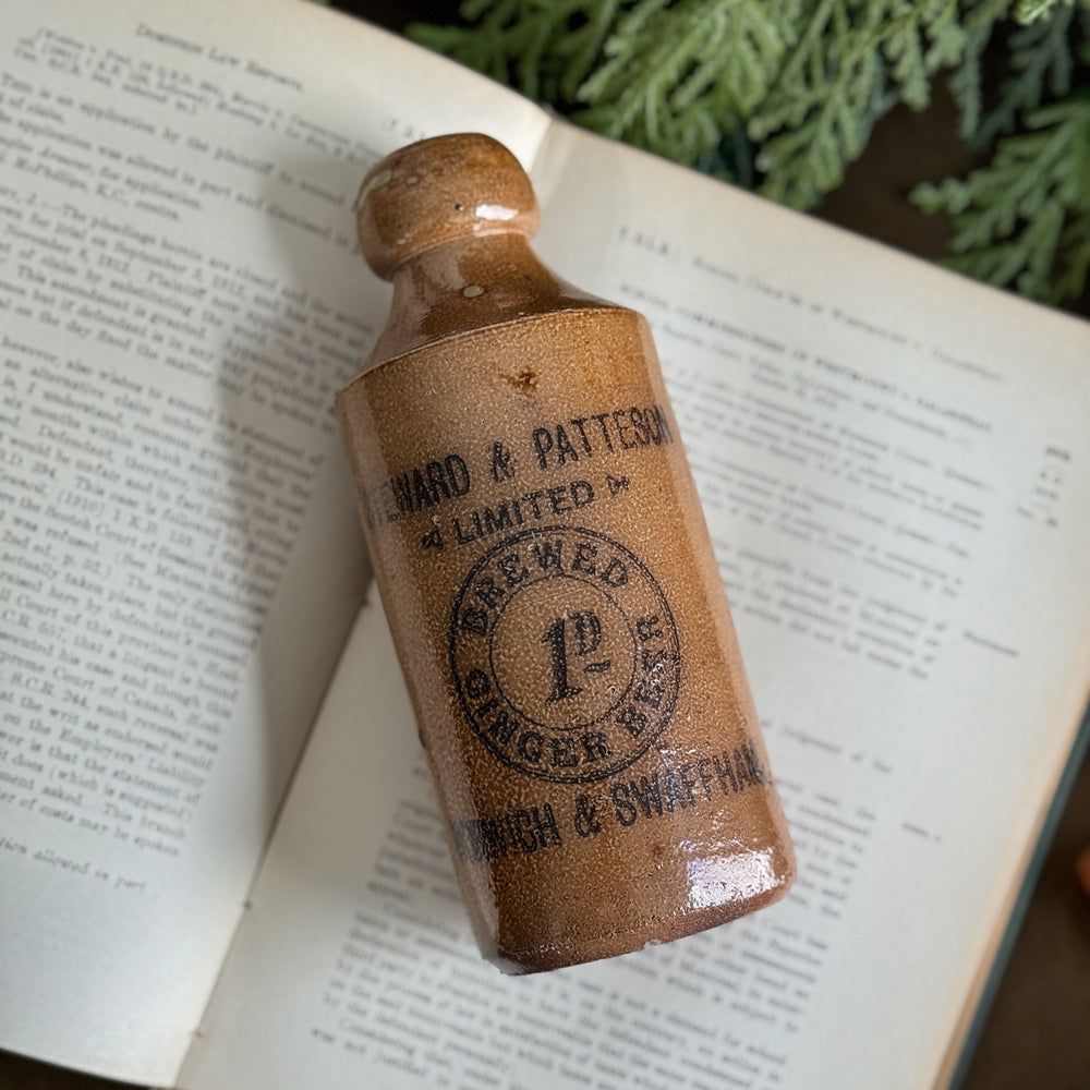 Vintage Stoneware Ginger Beer Bottle