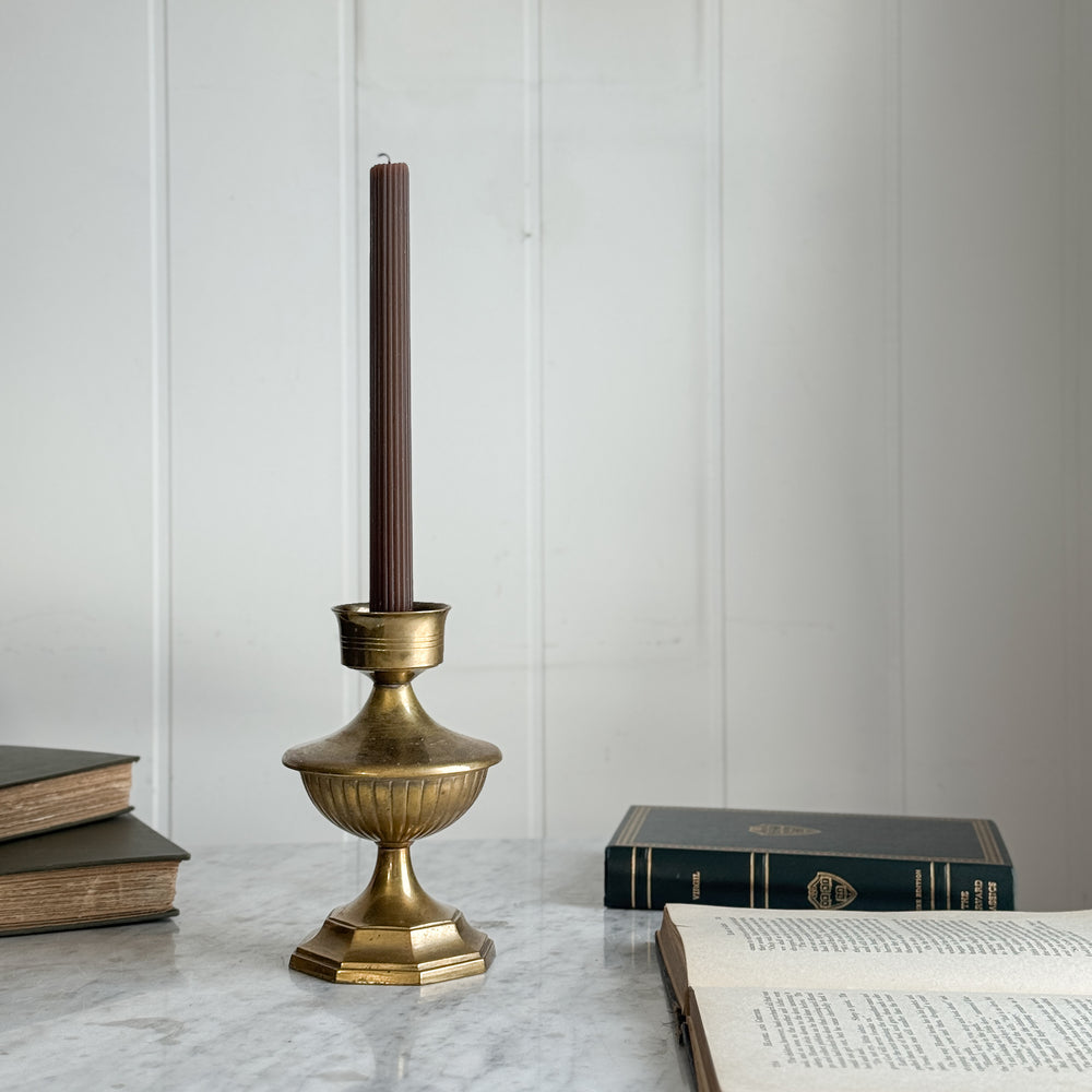 Vintage brass taper candleholder.