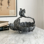 Vintage silverplate squirrel branch bowl