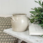Antique Cream Confit Pot Small - FRANCE