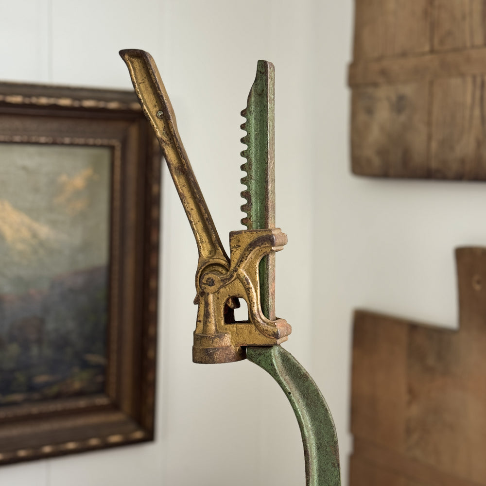 Vintage green bottle corker.