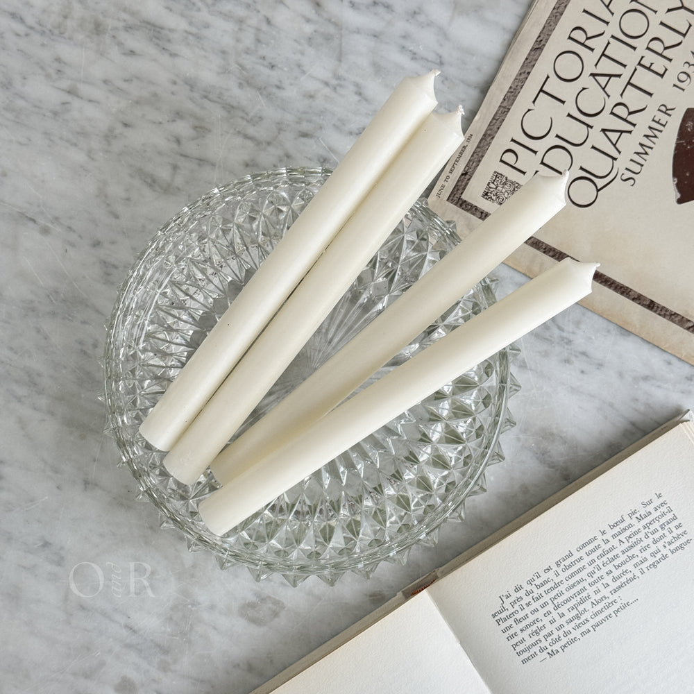 Dinner Taper Candles - Cream