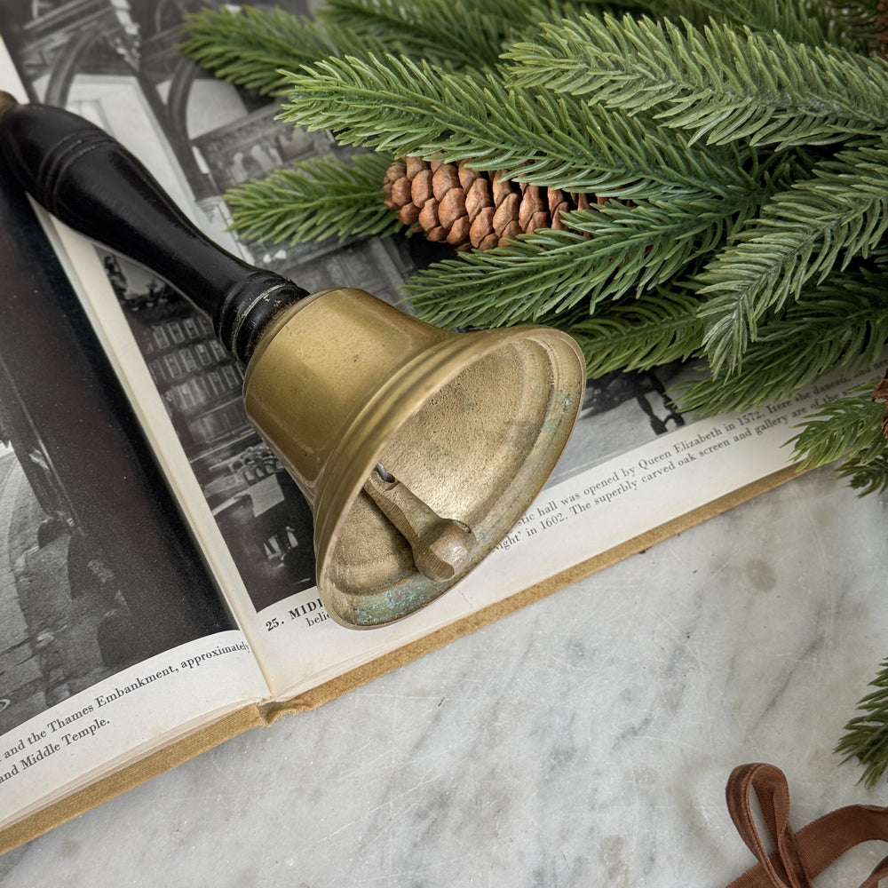 Vintage brass handled bell.