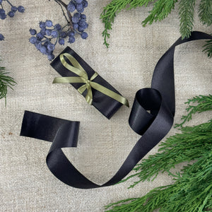 Black Satin 1.5” Wide Ribbon.