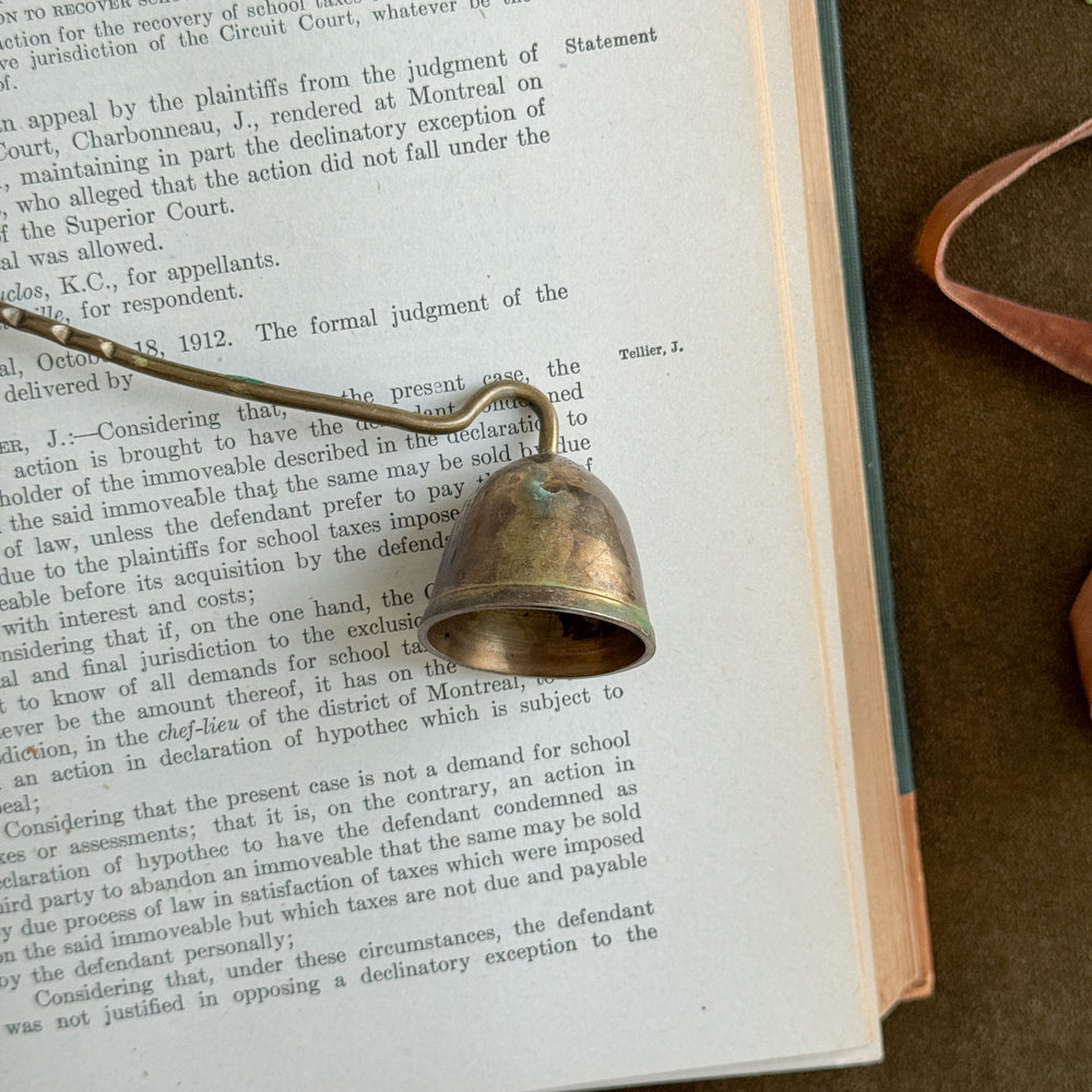 Vintage Brass Snuffer.