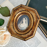 Vintage Gold Florentine Lady Print.