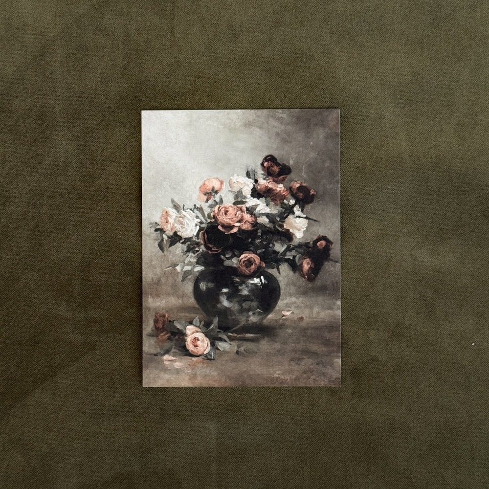 The Aged Rose Floral Art Print | 5 x 7.