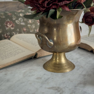 Vintage Brass Urn with Handles.