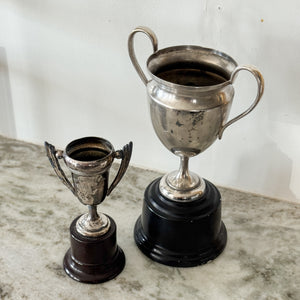 Vintage Silver Trophy Pair