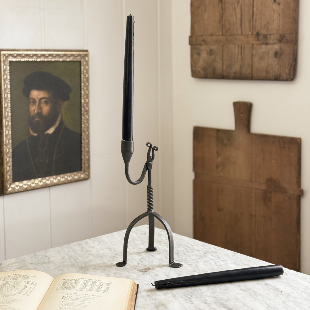 Iron Taper Holder Tripod.